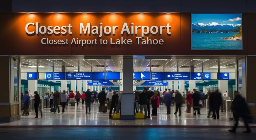What is the closest major airport to Lake Tahoe?