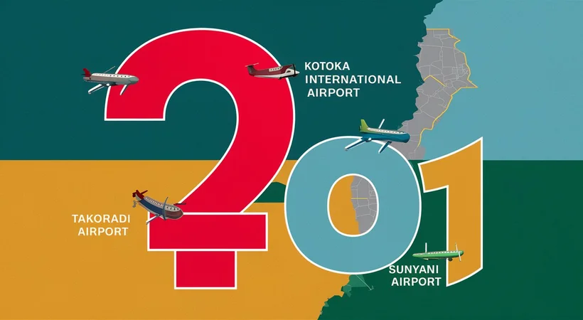 How many airports are there in Ghana?